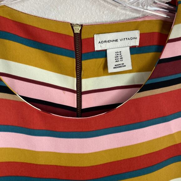 Adrienne Vittadini dress knee length stripes size 8‎ - Picture 2 of 7